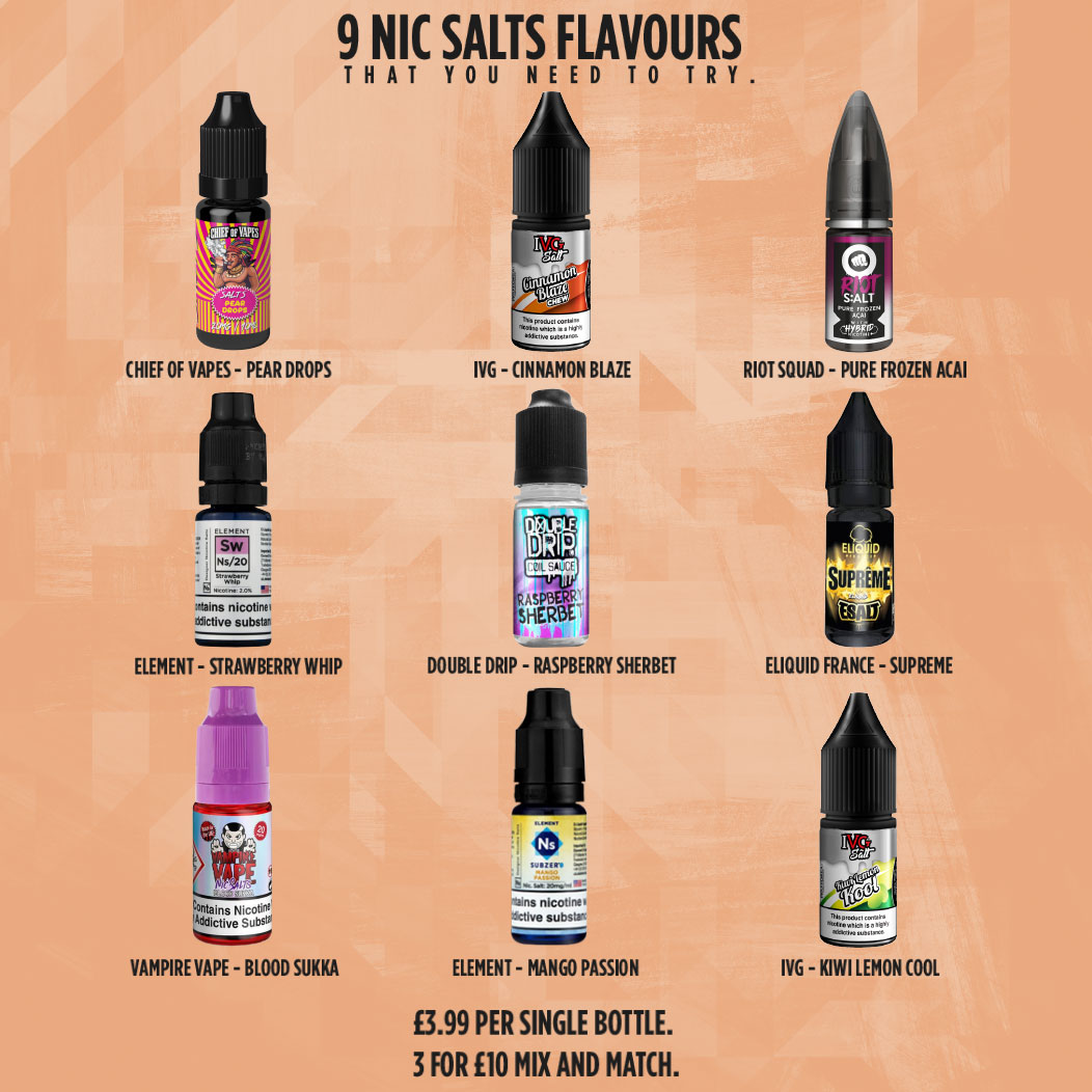 9 Nicotine Salts Flavours That You Need To Try