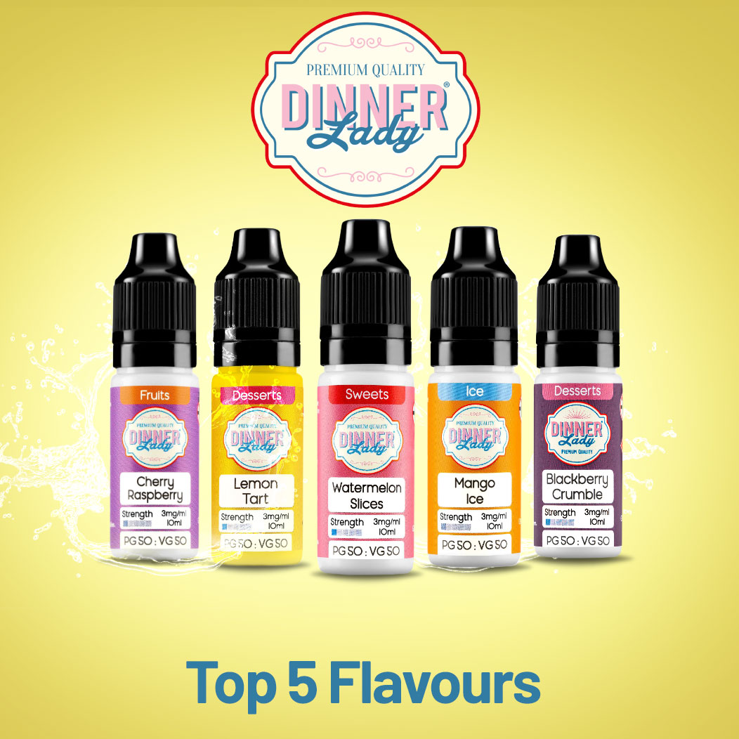 Top 5 Flavours - Dinner Lady 50/50 Range